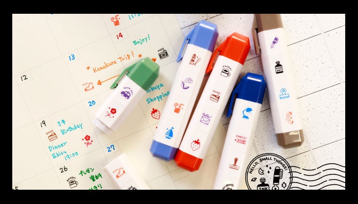 REFRESH Sanby & Eric Schedule Stamps Coffee Cake Envelope Strawberry Stamps Notebook Stamps Planner Stamps Bujo Stamps | eric-icon-03
