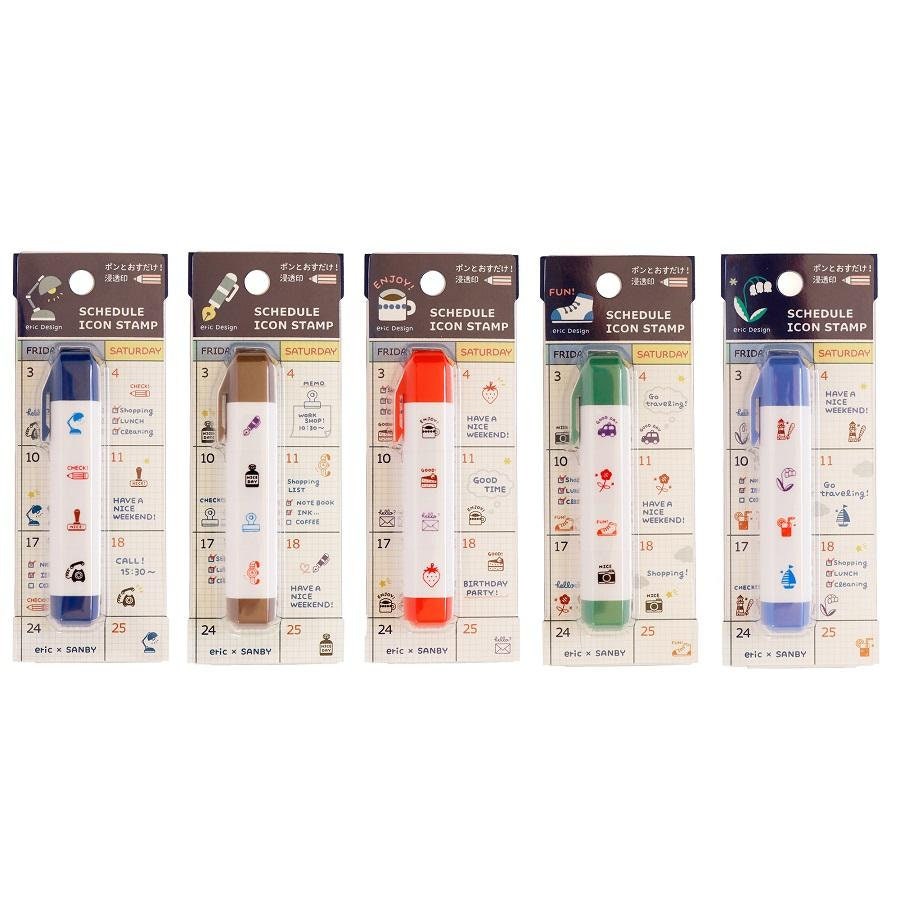 REFRESH Sanby & Eric Schedule Stamps Coffee Cake Envelope Strawberry Stamps Notebook Stamps Planner Stamps Bujo Stamps | eric-icon-03